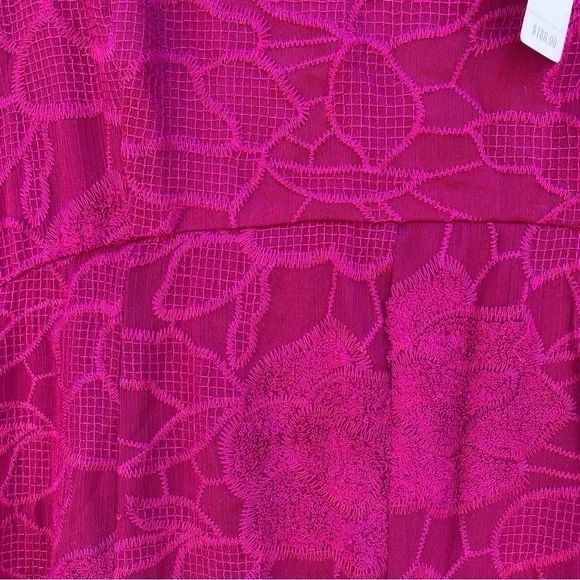 NWT Anthropologie Moulinette Soeurs Fuchsia Pink Lace Dress size 8 - Picture 9 of 15